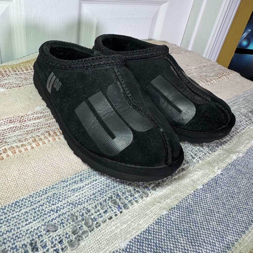 Ugg Black Suede Slip-On Shoes